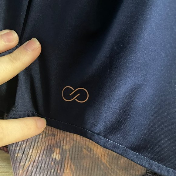 CALIA Limited Edition Navy Racerback Mesh Detail Athleisure Tank Top Women's XS - Picture 2 of 11